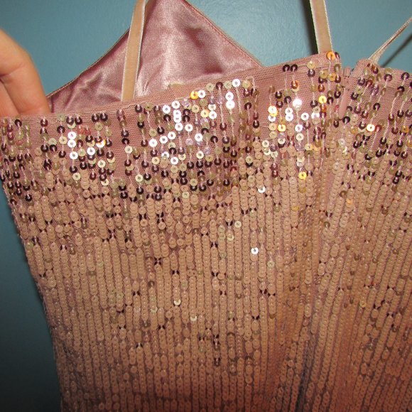 WHBM Strappy Sequin Shift Dress - Picture 6 of 16